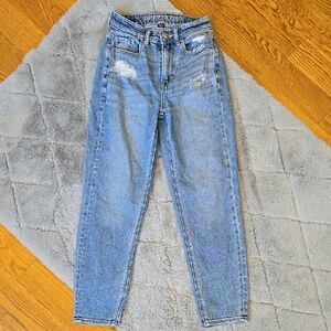 American Eagle Mom Straight Jean, Women's Size 000 Short, Great Condition